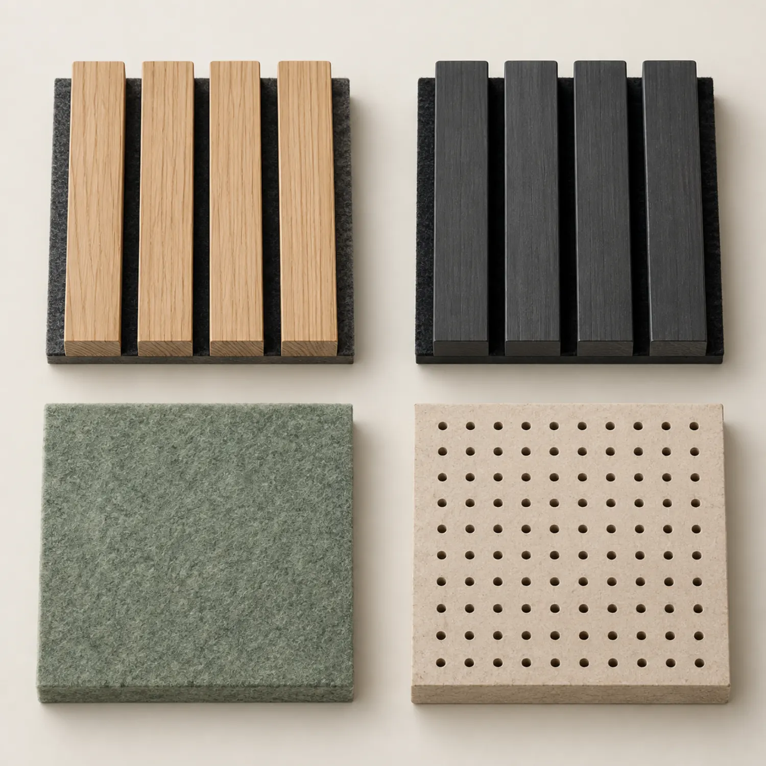 Conjunto de muestras con bases y terminaciones diferentes
